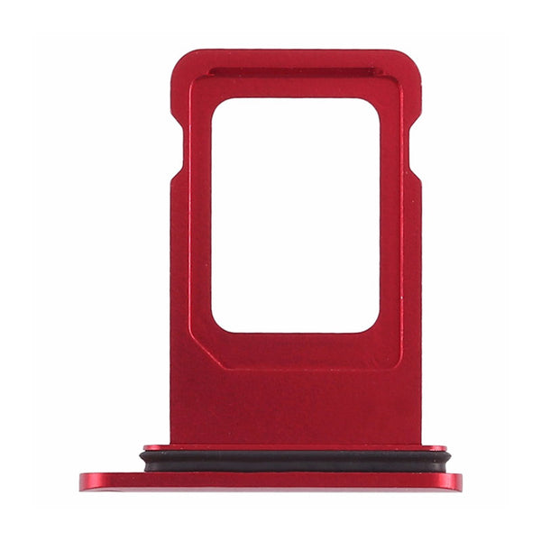 OEM iPhone XR Double SIM Tray with Rubber Ring Red 