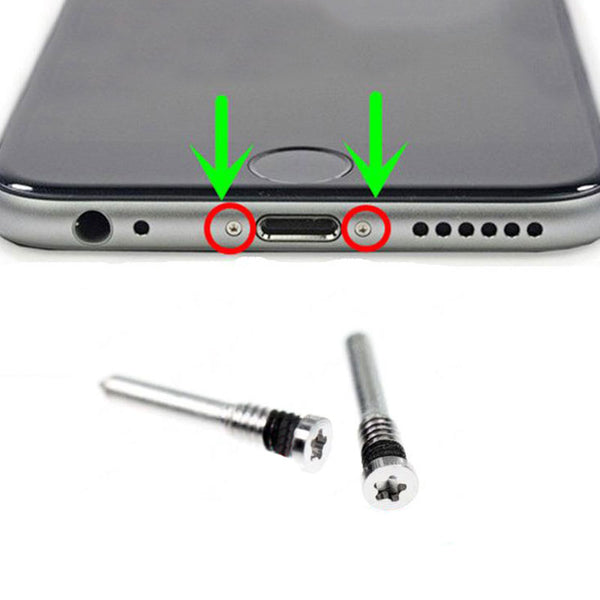 OEM iPhone X Bottom Screws Silver | myFixParts.com – myFixParts.com Store